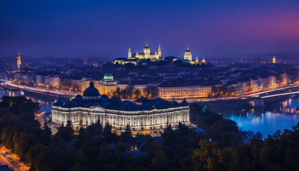 Belgrade at dusk