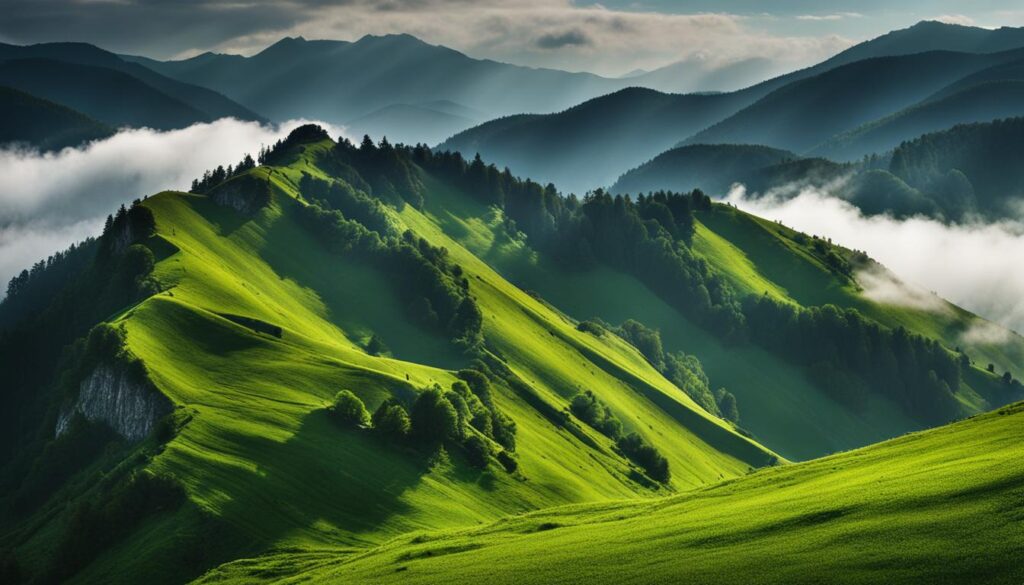 Carpathian Mountains in Romania