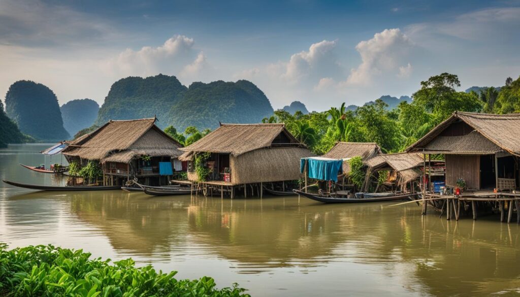 Floating villages in Cambodia