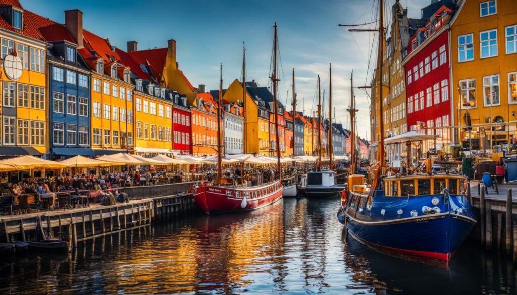 Nyhavn waterfront in Copenhagen