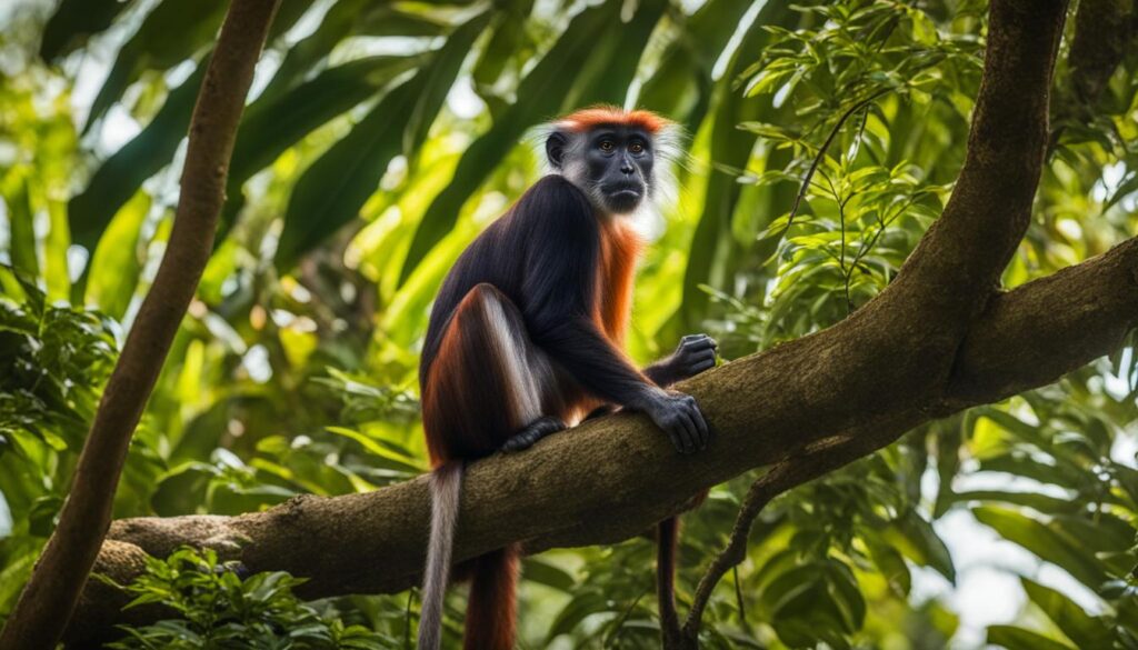 Red Colobus Monkey in Jozani Chwaka Bay National Park