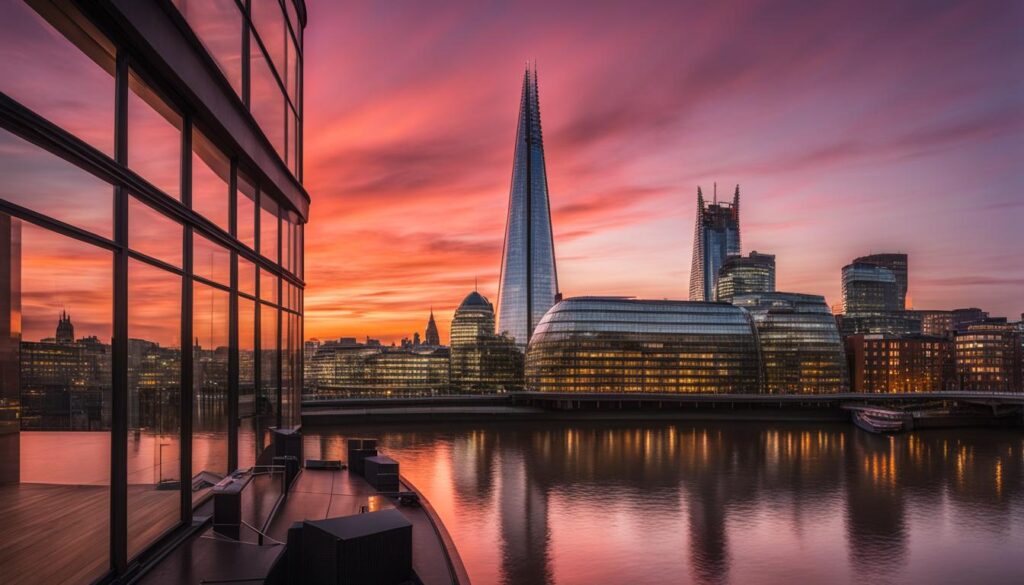 The Shard and London Skyline