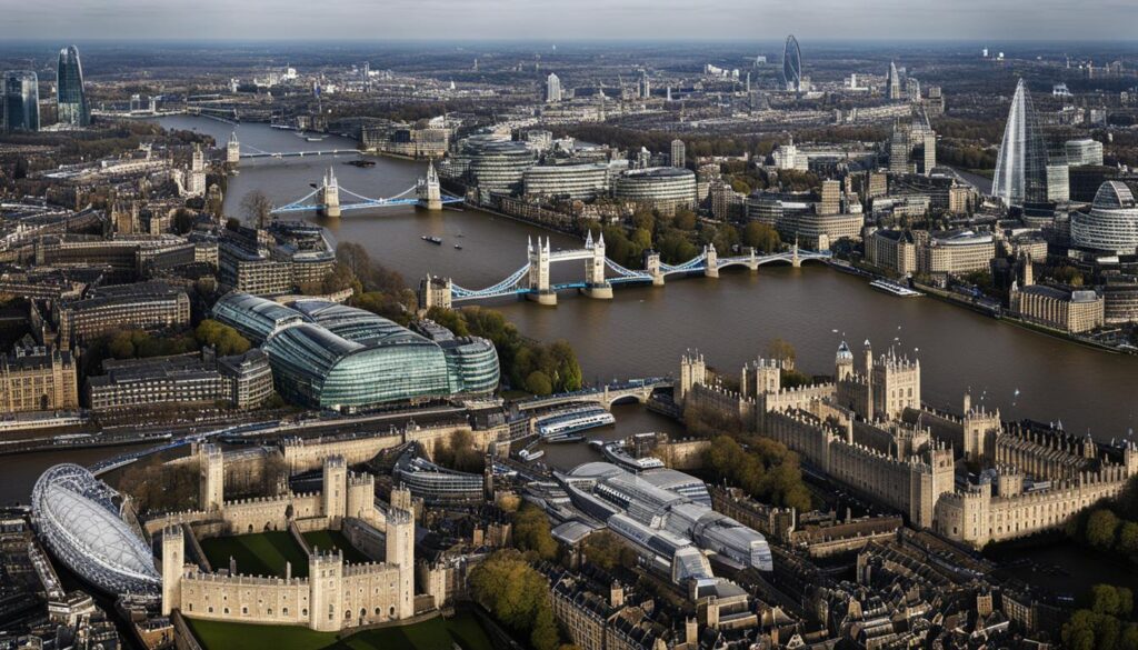 Tower of London and London Eye