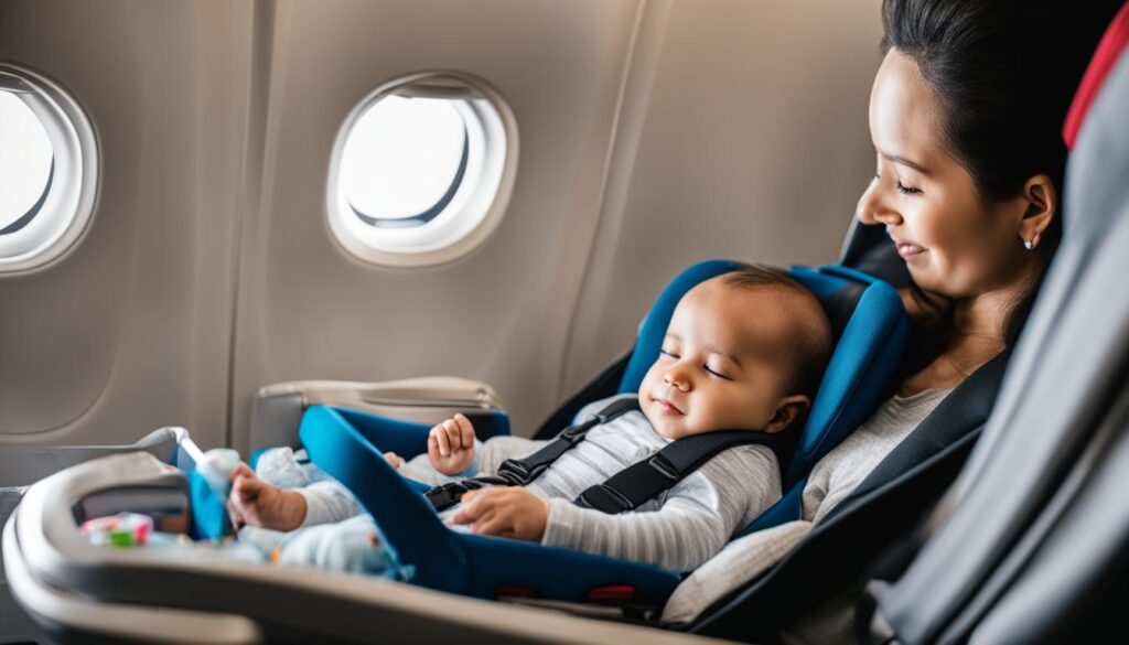 baby on the plane