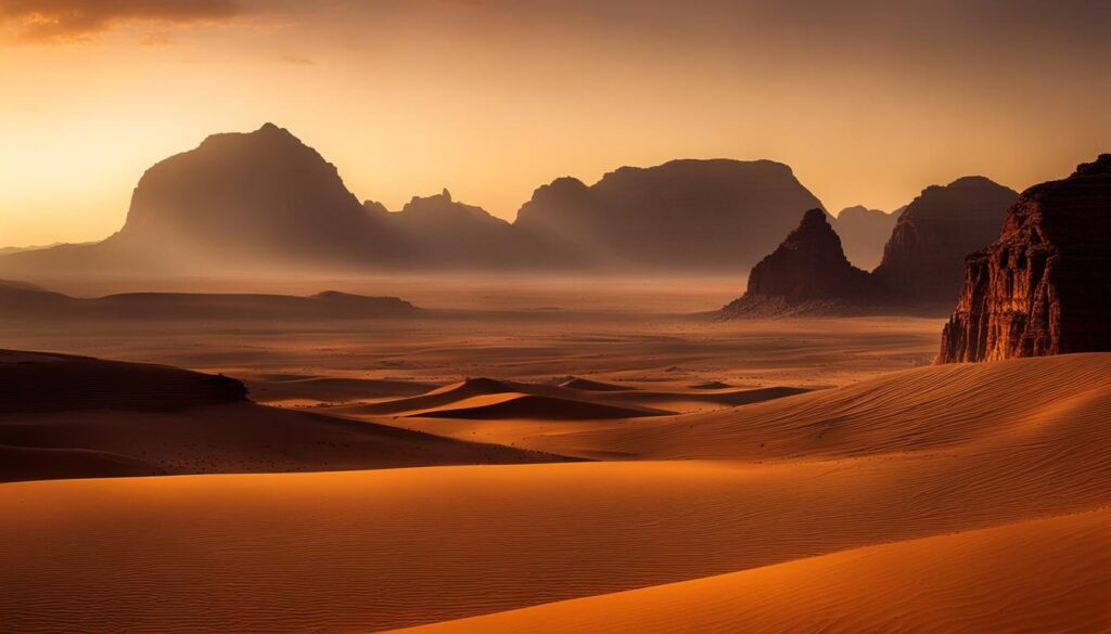 rugged beauty of wadi rum desert