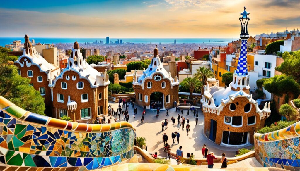 viewpoints in park güell offering an unmatched view of the city