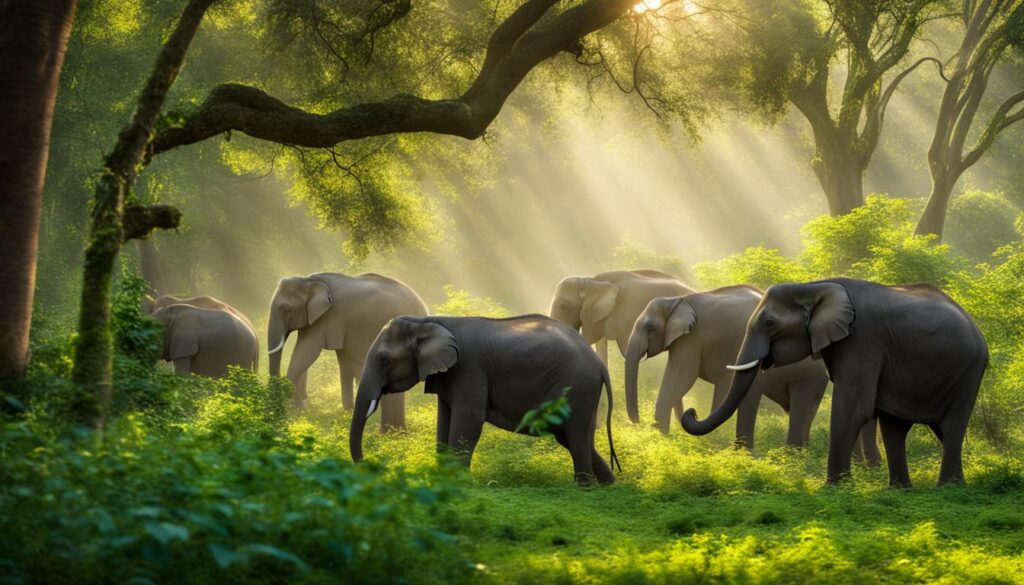 elephants in their natural