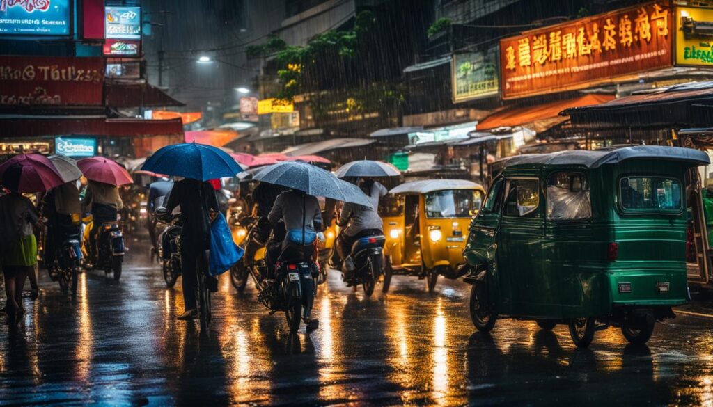 rain in Bangkok